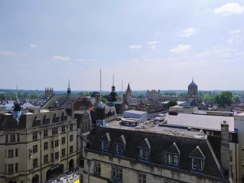 A view over Oxford from Carfax Tower