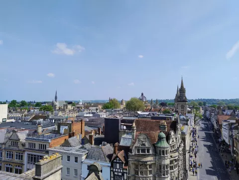 A view over Oxford from Carfax Tower