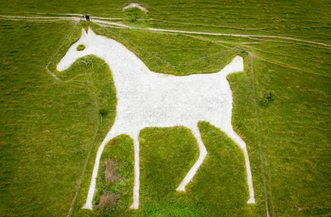 The Alton Barnes White Horse. Image property by Hedley Thorne. 