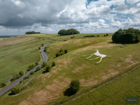 Hackpen Hill White Horse. Image property of Hedley Thorne.