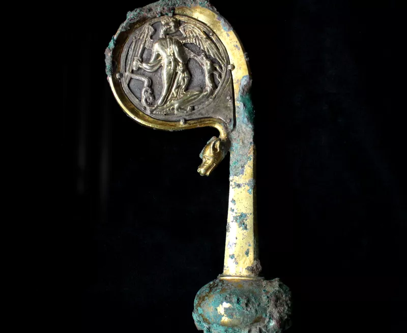 Image of the crozier found at Furness Abbey